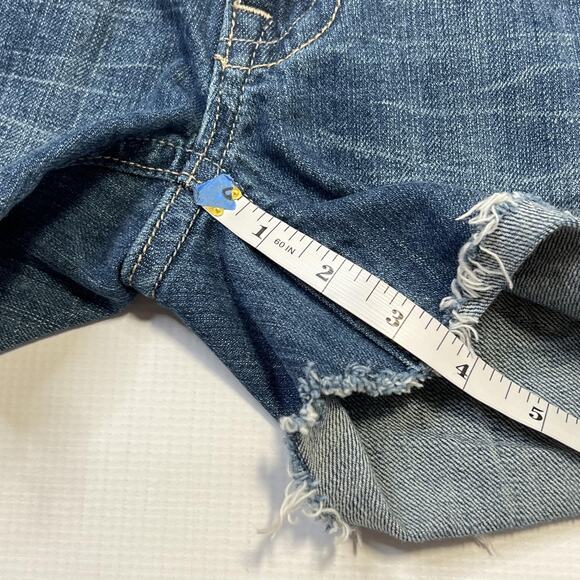 Miss Me Shorts Womens 26 Blue Denim Distressed Jean Frayed Cutoff Casual JF0350 - Picture 12 of 14